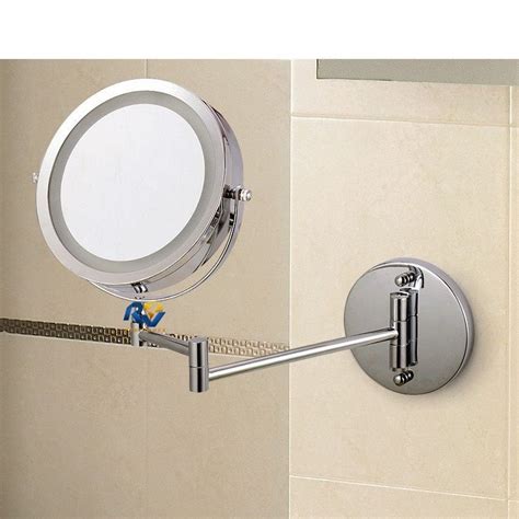 Espelho Articulado Para Banheiro Luz Led Grande Mirror Led