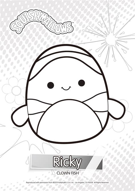 Squishmallows Ricky Coloring Pages Cool Coloring Pages Coloring