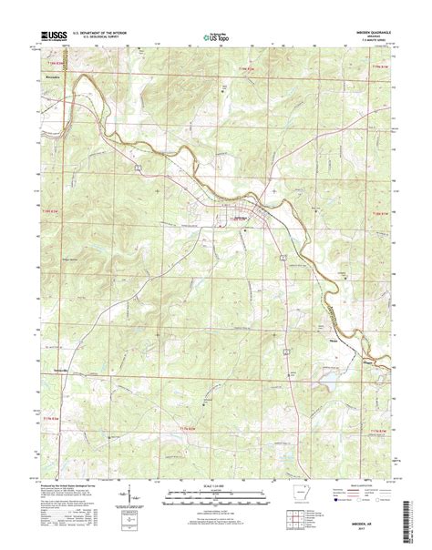 Mytopo Imboden Arkansas Usgs Quad Topo Map