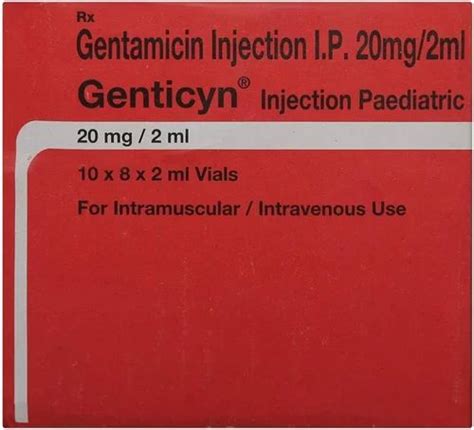 Genticyn Gentamicin Injection Ip 80 Mg At ₹ 10vial In Nagpur Id