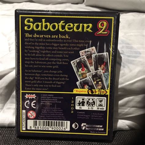 Saboteur 2 Card Game, Hobbies & Toys, Toys & Games on Carousell