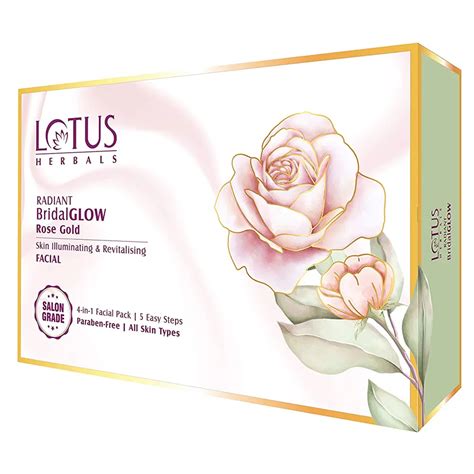 Lotus Herbals Radiant Bridal Glow Rose Gold Facial Kit Souq Al Buhair