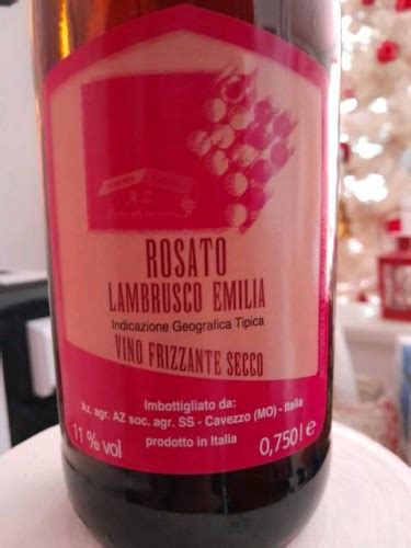 Cavezzo Rosato Lambrusco Emilia Frizzante Secco Vivino US