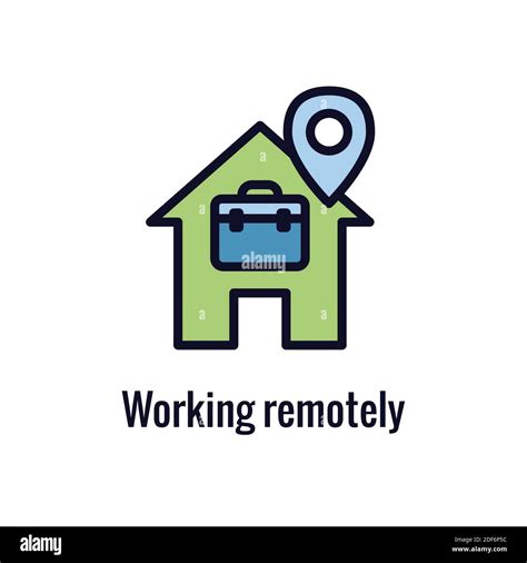 Remote Work Icon Work From Home Concept Stock Vector Image And Art Alamy