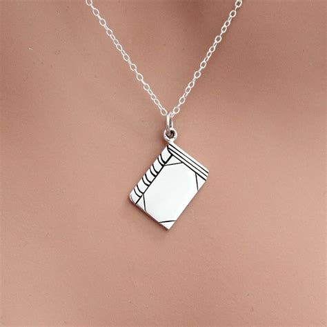 Book Necklace Etsy