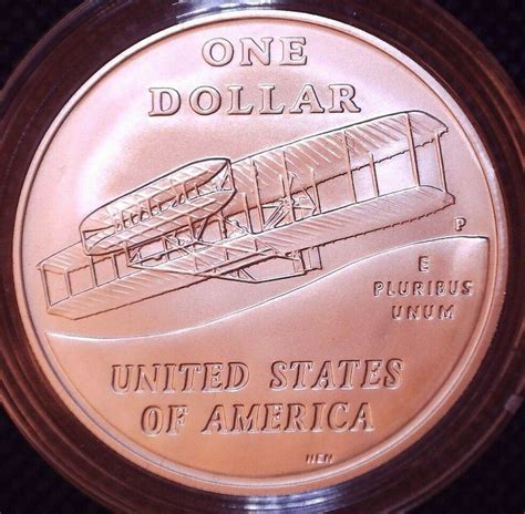 2003 P Wright Brothers Silver Dollar First Flight Commemorative Coin