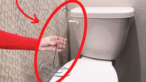 Stick A Paper Towel Holder On Your Toilet Brilliant Dollar Store