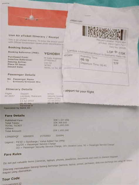 Kecewa Dengan Check In Online Batik Air Boarding Pass Tidak