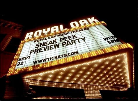 Royal Oak Music Theater Seating