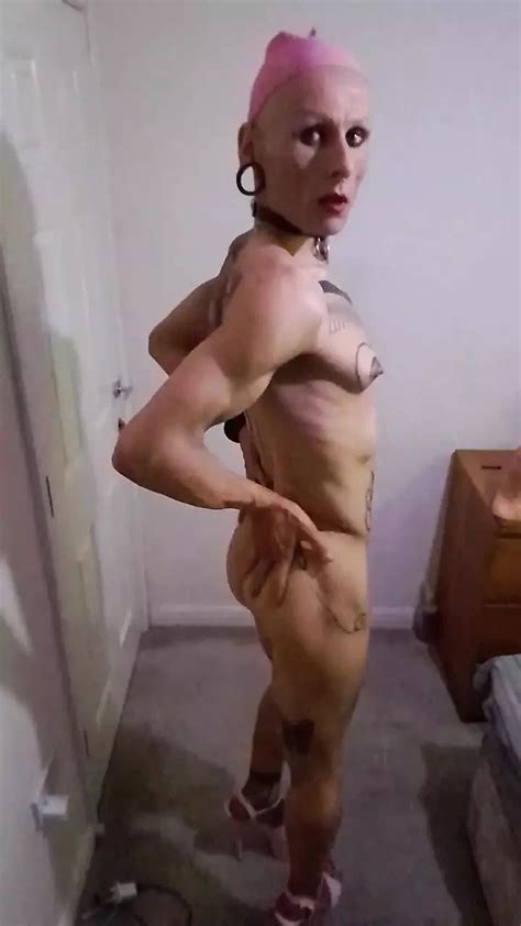 Sexy Tanned Bitch On Pink High Heels Shemale Masturbation Porn Feat Nnora By FapHouse