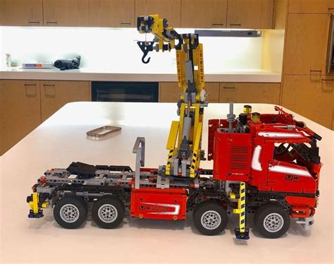 Lego Technic 8258 Red Crane Truck Complete With Instructions Lego