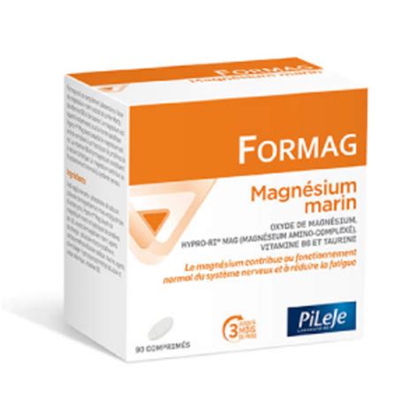 Formag Magnésium marin 90 comprimés 84 0 g Pileje Achat au