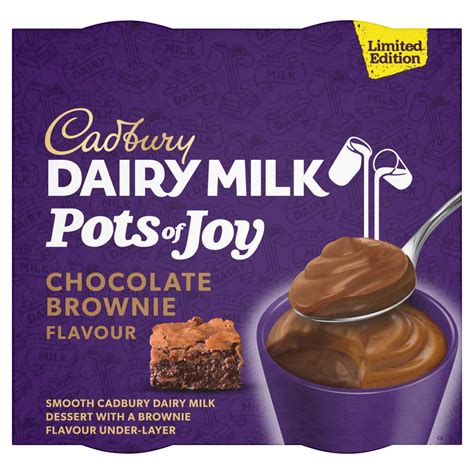 Cadbury Limited Edition Dairy Milk Pots Of Joy Chocolate Brownie