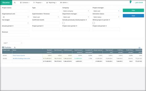 Construction Cash Flow Forecasting Software