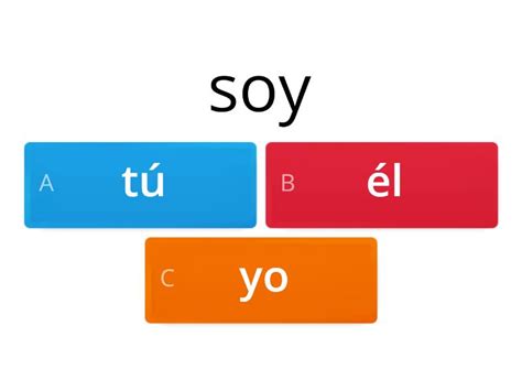 Yo Tú él Ella Quiz