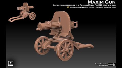 Miniature Showcase Maxim PM1910 Heavy Machine Gun YouTube