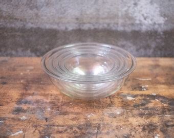 Full Set Of 4 Pyrex Clear Glass Mixing Bowl Etsy