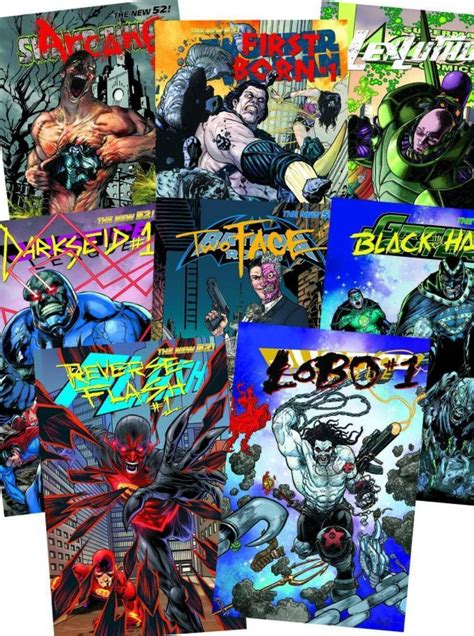 DC Villains Month Complete SET 3 D Lenticular Cover 2nd Print 52