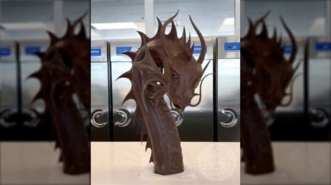 Reddit Is Obsessed With This Giant Chocolate Dragon Sculpture