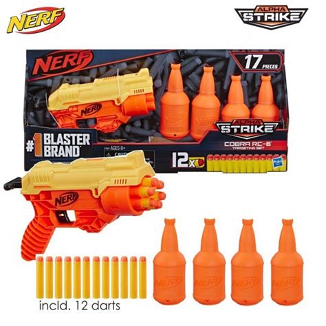 Jual Cobra Rc 6 Nerf Alpha Strike With 4 Targeting Set And 12 Darts Original Shopee Indonesia