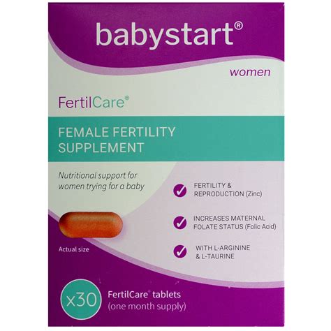 Female Fertility Vitamins Supplements Fertilcare Tablets One