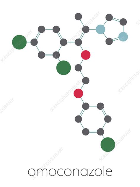 Omoconazole Antifungal Drug Molecule Illustration Stock Image F