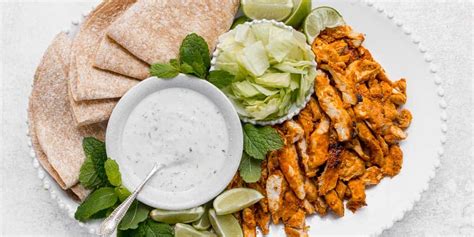 Chicken Peri Peri Shawarma With Mint Yogurt Sauce The Real Food Geek