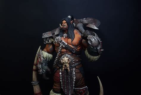 Impresionante Figura De Grommash Grito Infernal Realizada Por Dobroleon