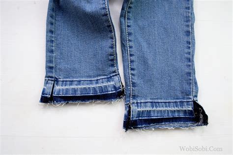 Wobisobi Edgy Safety Pin Cuff Jeans Diy