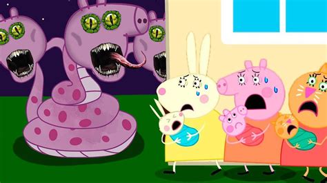 Zombie Apocalypse Snake Zombies Appear At The Laboratory Peppa