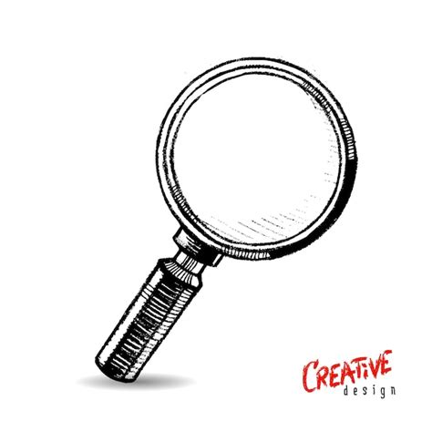 Premium Vector Hand Drawn Magnifier Doodle Search Icon Excellent Vector Illustration