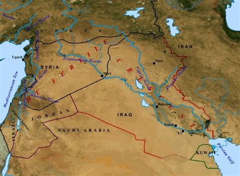 Map Of Ancient Mesopotamia Ancient Mesopotamia Bible Mapping Modern Map