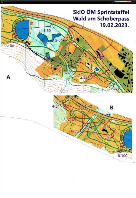 Orienteering Maps On Twitter Ski O M Mixed Sprint Staffel February