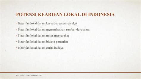 Ppt Kearifan Lokal Dan Kebudayaan Di Indonesia PPT