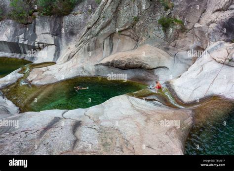 France Corse Du Sud Bavella Purcaraccia Canyon Stock Photo Alamy