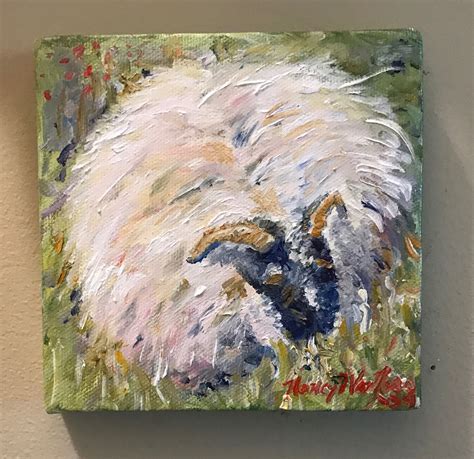 Sheep - Oil Painting Original Oil Painting, Abstract Painting, Canvas Painting, Original Art ...