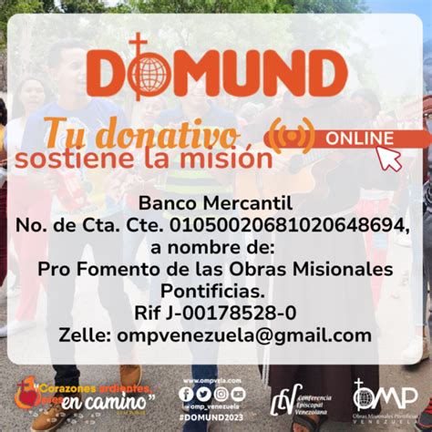 Domund Omp Venezuela Obras Misionales Pontificias