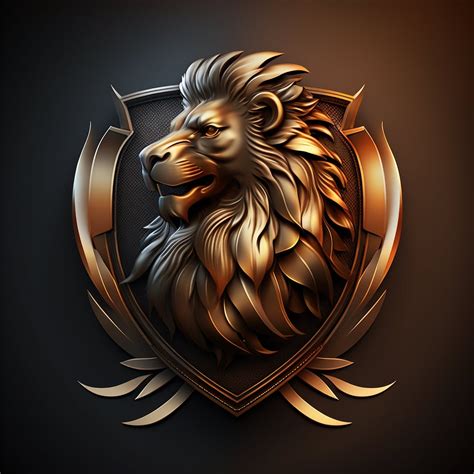 Photo Golden Lion Logo PNG SVG Etsy New Zealand