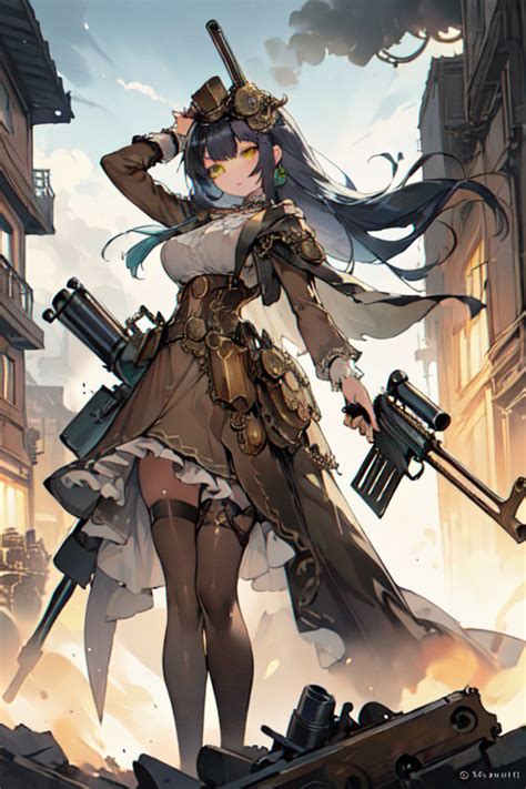 Steampunk Sniper Girl