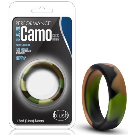 Performance Silicone Camo Cock Ring Green Camouflage Sex Toy Hotmovies