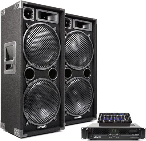 Vonyx Max Sp Dual Passive Dj Speaker Package With Stm