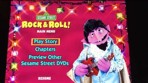 Sesame Street Rock ‘n Roll Dvd Menu Walk Through Youtube