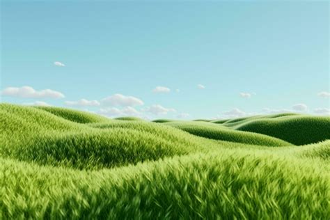 Ai Generated Green Grass Field Summer Landscape Scene Mockup Generative Ai 35489251 Stock