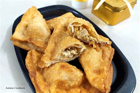 AMINA CREATIONS EGG SAMOSA RECIPE WITH STEP BY STEP PICS