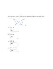 Using The Vectors Shown In The Figure Write Each Sum Or Difference As A