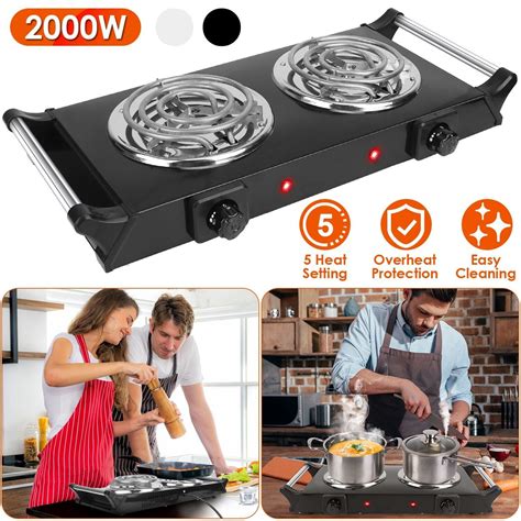 W W Portable Electric Burner Hot Plate Cooktop RV Dorm Countertop Stove Walmart