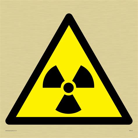 Radiation Warning Symbol Only From Safety Sign Supplies