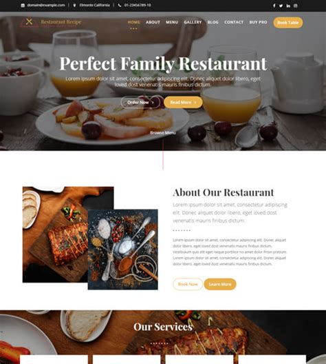 20+ Best Free WordPress Restaurant & Cafe Themes for 2024