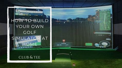 How To Build Your Own Golf Simulator At Home Guide Cost