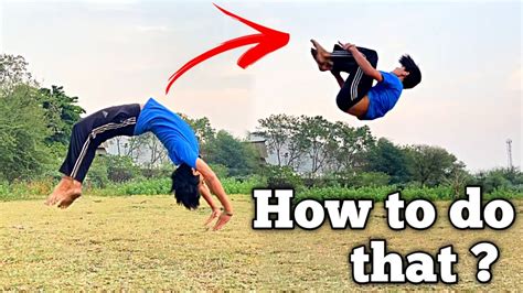 Learn Backhand Spring To Back Flip Step By Step Progression Video